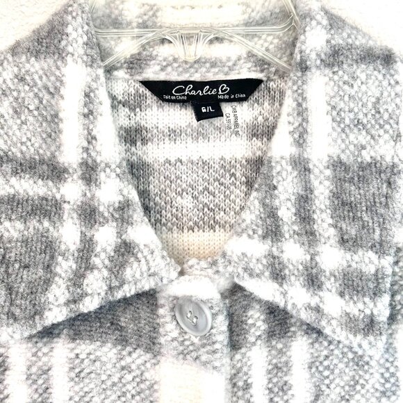 Charlie B Lt Gray Wool Vest - Picture 4 of 4